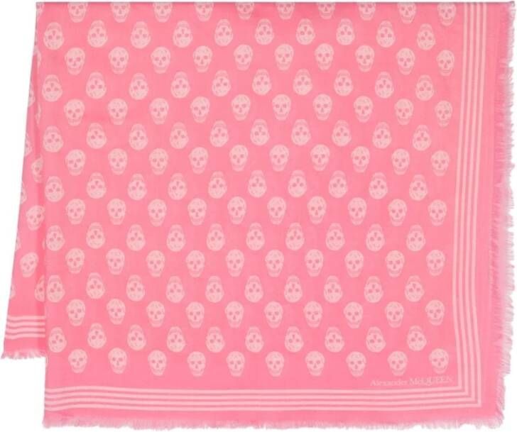 Alexander mcqueen Designer Sjaals voor Mannen en Vrouwen Roze Dames