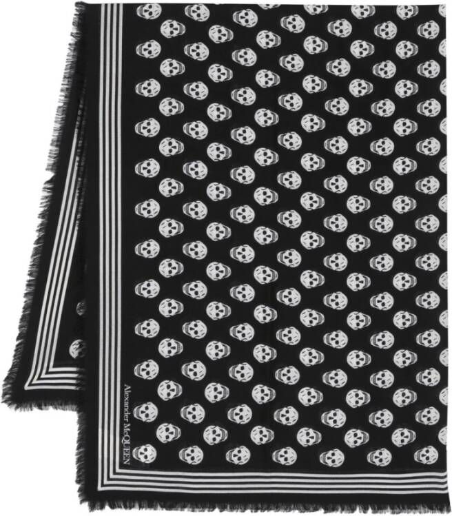 Alexander mcqueen Designer Sjaals voor Mannen en Vrouwen Zwart Dames