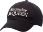 Alexander mcqueen Geborduurde Logo Baseballpet Zwart Black Heren - Thumbnail 1
