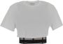 Alexander mcqueen Edgy Corset T-Shirt White Dames - Thumbnail 1