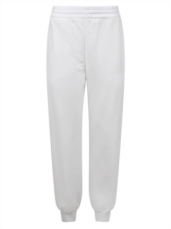 Alexander mcqueen Elastische Taille Witte Sweatpants White Dames