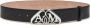 Alexander mcqueen Elegant Seal-Buckle Leren Riem Zwart Dames - Thumbnail 1