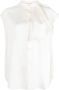 Alexander mcqueen Elegante Ivoor Zijden Shirt White Dames - Thumbnail 1