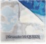 Alexander mcqueen Gebloemde sjaal Blauw Dames - Thumbnail 1