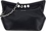 Alexander mcqueen Gebogen Magnetisch Frame Leren Schoudertas Zwart Dames - Thumbnail 1
