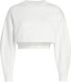Alexander mcqueen Geknipte Korset Sweatshirt White Dames - Thumbnail 1