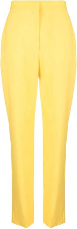 Alexander mcqueen Gele Tapered Broek voor Vrouwen Yellow Dames