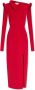 Alexander mcqueen Geribbelde jurk Rood Dames - Thumbnail 1
