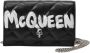 Alexander mcqueen Skull Mini Tas Zwart Ivoor Leer Gewatteerd Kalfsleer Black Dames - Thumbnail 1