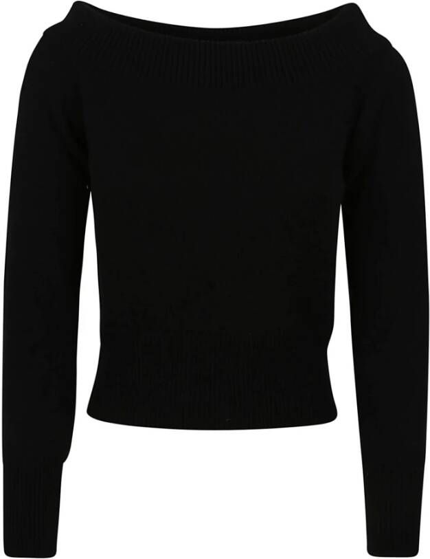 Alexander mcqueen Gezellige en stijlvolle wollen mohairblend pullover Zwart Dames