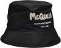 Alexander mcqueen Graffiti Bucket Hoed in Zwart Polyester Zwart Heren - Thumbnail 1