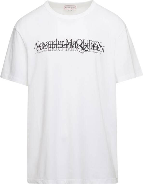 Alexander mcqueen Heren T-Shirt Natuurlijk Wit Hoogwaardige Stof White Heren