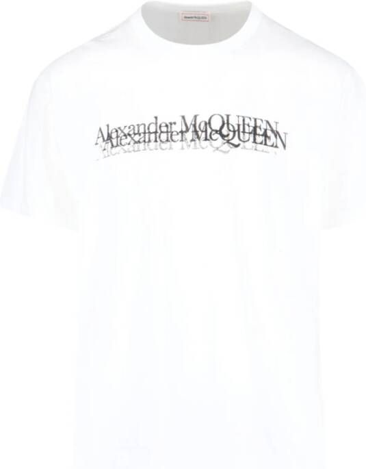 Alexander mcqueen Heren T-Shirt Natuurlijk Wit Hoogwaardige Stof White Heren