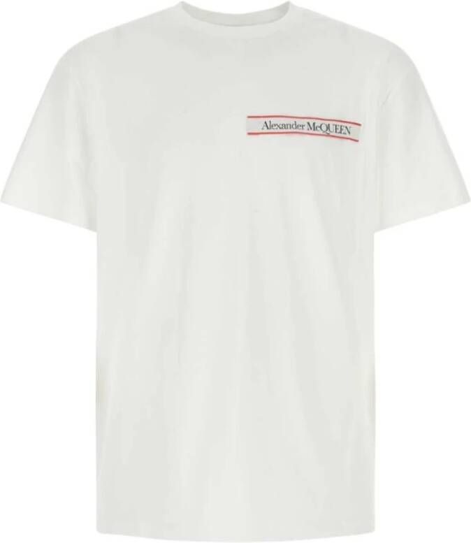 Alexander mcqueen Heren T-shirt van hoge kwaliteit White Heren
