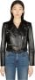 Alexander mcqueen Leren jas Black Dames - Thumbnail 1