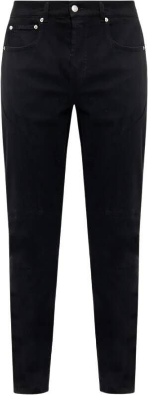 alexander mcqueen Jeans met stiksel details Zwart Heren