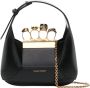 Alexander mcqueen Jewelled Hobo Mini Tas in Zwart Leer Black Dames - Thumbnail 1