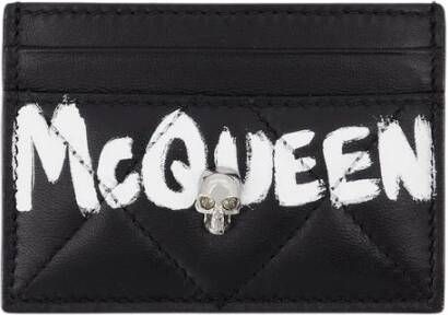 Alexander mcqueen Stijlvolle Compacte Portemonnees en Kaarthouders Zwart Dames