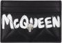 Alexander mcqueen Stijlvolle Compacte Portemonnees en Kaarthouders Zwart Dames - Thumbnail 1