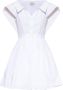 Alexander mcqueen Katoenen mini jurk White Dames - Thumbnail 1