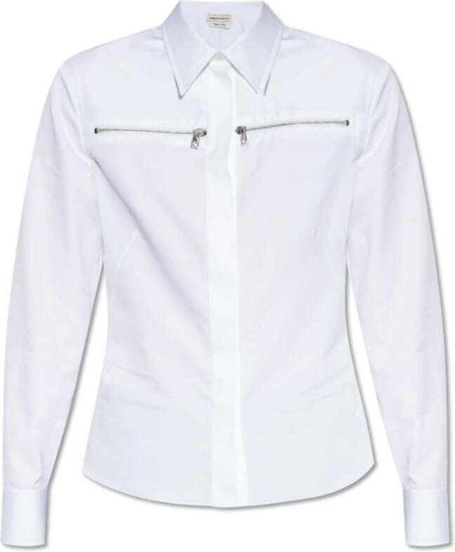 Alexander mcqueen Katoenen shirt White Dames