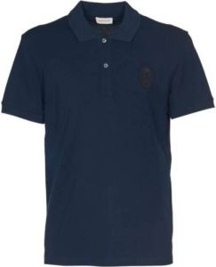 Alexander mcqueen Klassiek Polo Shirt voor Heren Blauw Heren