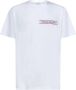 Alexander mcqueen Klassiek Wit Katoenen T-shirt met Logo Tape Detailing White Heren - Thumbnail 1