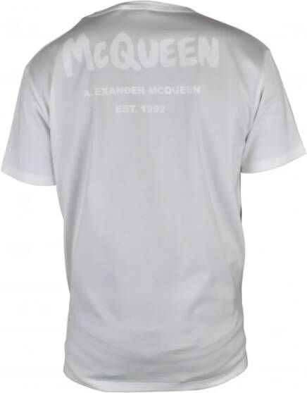 Alexander mcqueen Klassiek Wit Katoenen T-Shirt White Heren