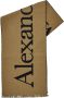 Alexander mcqueen Klassieke Logo Sjaal Tijdloos Ontwerp Beige Heren - Thumbnail 1