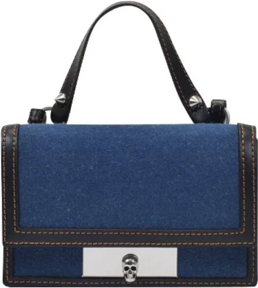 Alexander mcqueen Leather handbags Blauw Dames