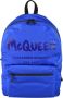 Alexander mcqueen Lichtblauwe rugzak met handtekening stofzak Blauw Heren - Thumbnail 1
