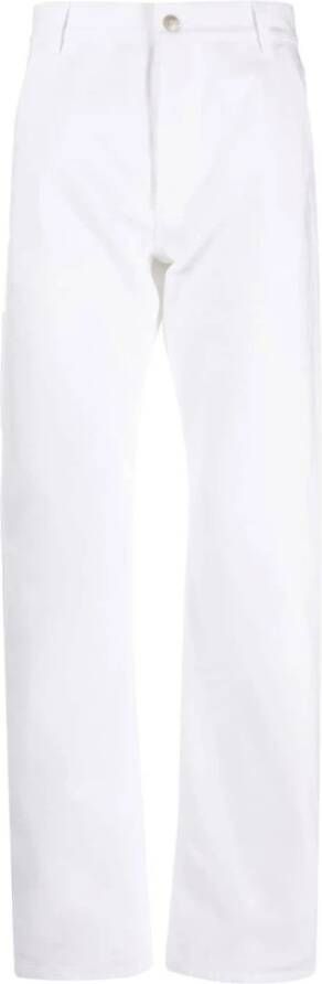 Alexander mcqueen Logo-geborduurde slim-fit jeans White