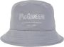 Alexander mcqueen Grijze Logo Print Bucket Hat Gray Heren - Thumbnail 1