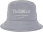 Alexander mcqueen Grijze Katoenen Logo Print Verstelbare Hoed Grijs Heren - Thumbnail 1