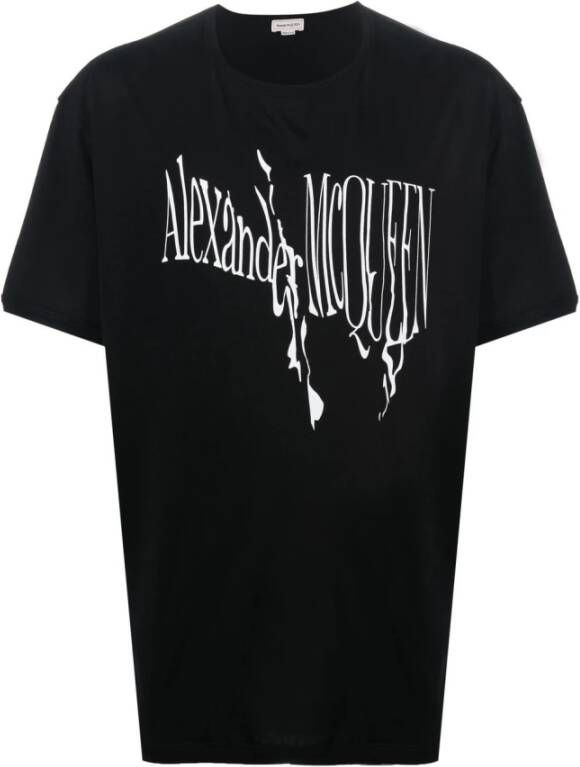 Alexander mcqueen Logo-print Heren T-shirt Zwart Heren