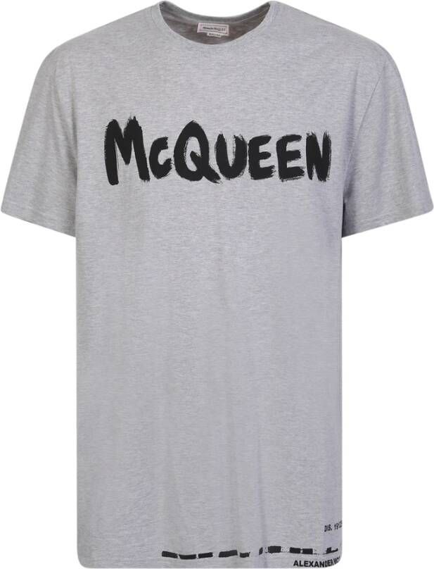 Alexander mcqueen Logo T-shirt Grijs Heren