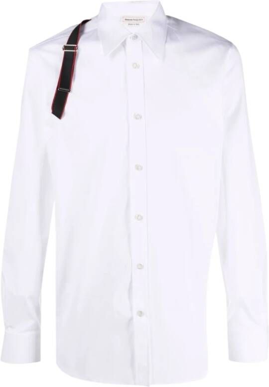 Alexander mcqueen Logo Tape Harness Overhemd White Heren