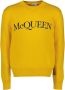 Alexander mcqueen Logo -trui Grootte: L Presta kleur: geel Heren - Thumbnail 1