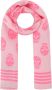 Alexander mcqueen Luxe Bedrukte Zijden Foulard Roze Dames - Thumbnail 1