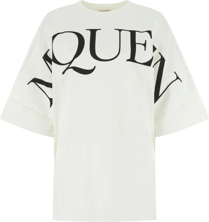 Alexander mcqueen Luxe Casual T-Shirt voor Vrouwen White Dames