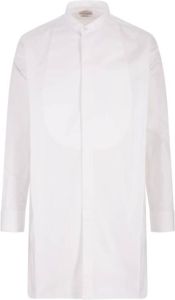Alexander mcqueen Luxe Katoen-Zijden Formeel Overhemd Wit Heren