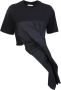 Alexander mcqueen Luxe Zwart T-Shirt met Twist Detail Zwart Dames - Thumbnail 1