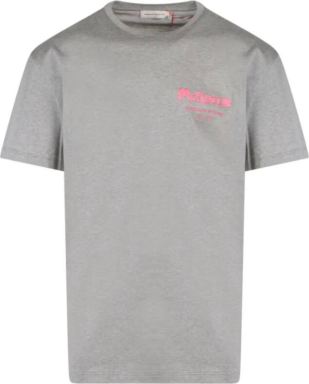 Alexander mcqueen Men Clothing T-Shirts Polos Grey Ss23 Grijs Heren