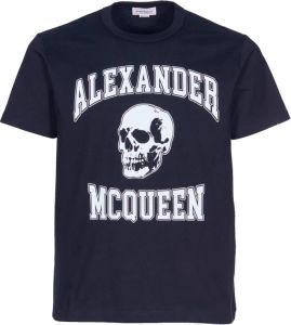 Alexander mcqueen Metallic Pinafore T-shirts en Polos Zwart Heren