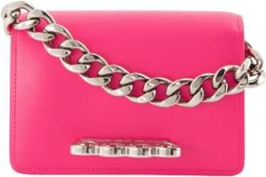 Alexander mcqueen Mini Bag Four Ring Grootte: TU Presta Color: Rose Roze Dames