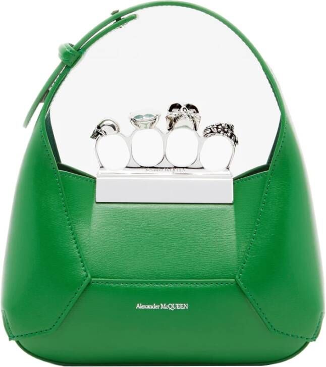 Alexander mcqueen Mini Jewelled Hobo Tas Groen Green Dames