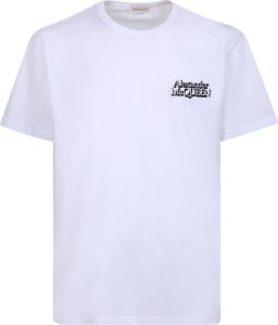 Alexander mcqueen Minimalistisch Wit T-shirt voor Heren Wit Heren