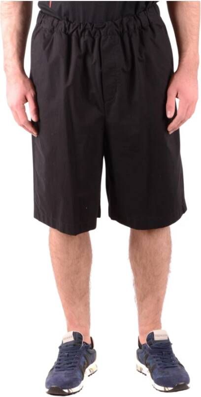 Alexander mcqueen Monochrome Lange Bermuda Shorts voor Heren Zwart Heren