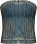 Alexander mcqueen Mouwloos Denim Korset Blauw Dames - Thumbnail 1
