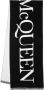 Alexander mcqueen Zwart Logo Sjaal met Contrasterende Frappe Black Heren - Thumbnail 1